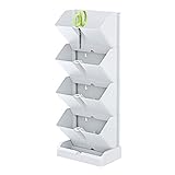 Macetero vertical Prosperplast Mini Cascade de plastico en color blanco 19,5 (largo) x 11,4 (ancho)...