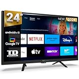TD Systems - Smart TV 24 Pulgadas, Google TV, Television TDT HD, Chromecast Android 11, Modelo 2024,...